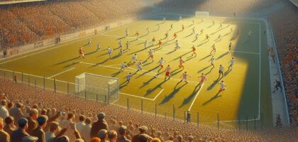 Pertandingan sepak bola yang ditonton jutaan orang